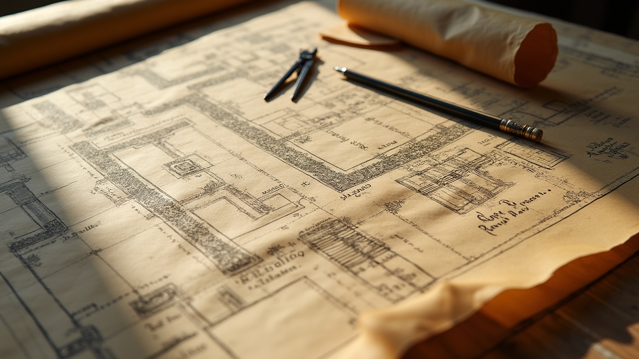 Plan historique d'un jardin français